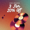 3 Vinyl Records Get 20% Off