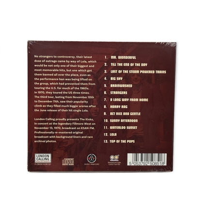 The Kinks - Live In San Francisco 1970 CD
